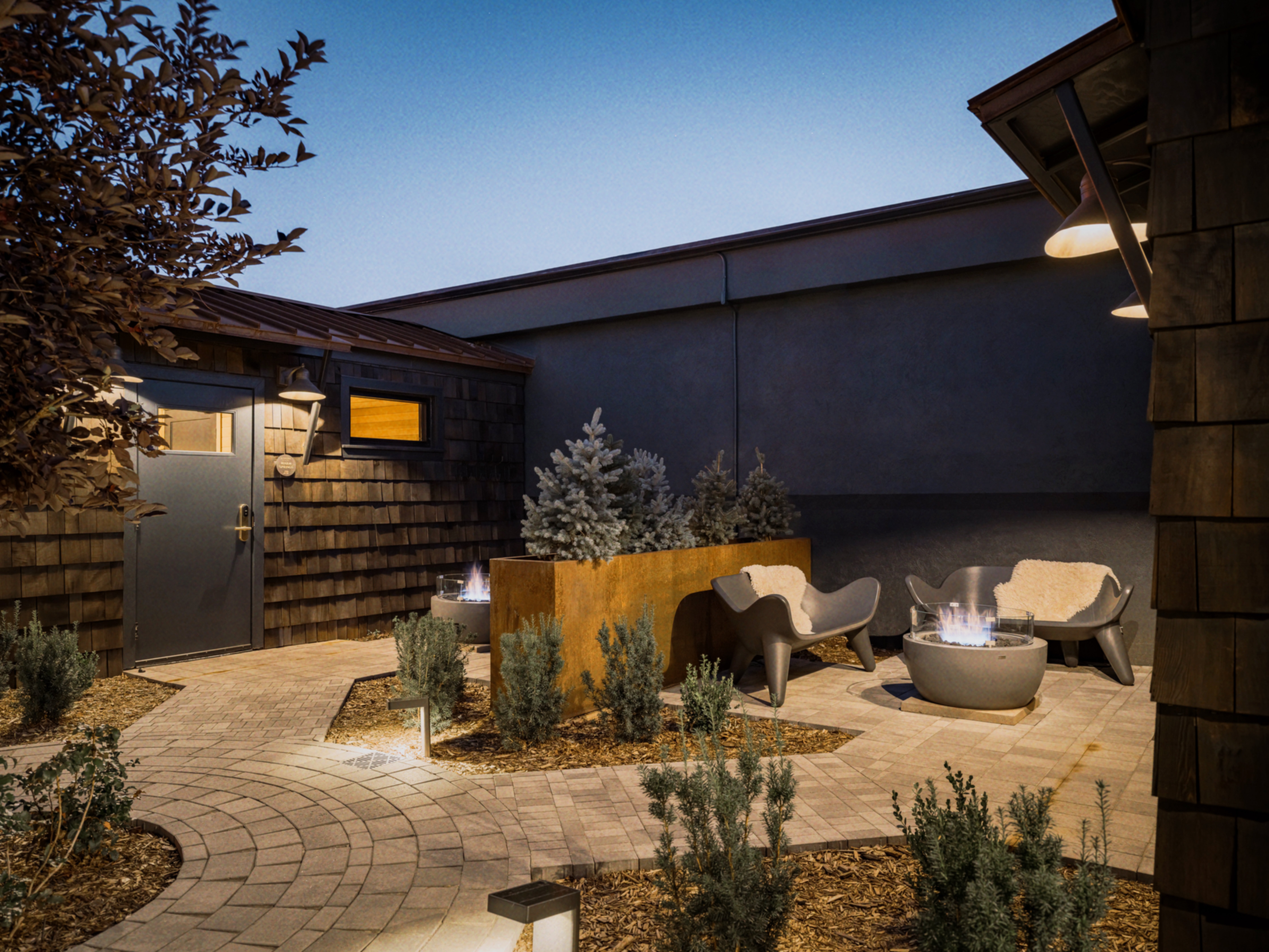 High Country Motor Lodge spa with heated Galanter & Jones Apollo Chairs